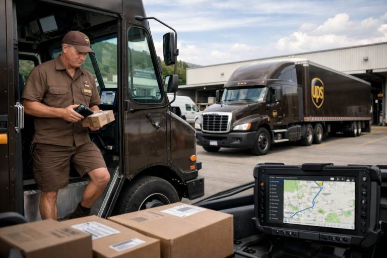 Camions ups : organisation, technologie embarquée et optimisation des tournées
